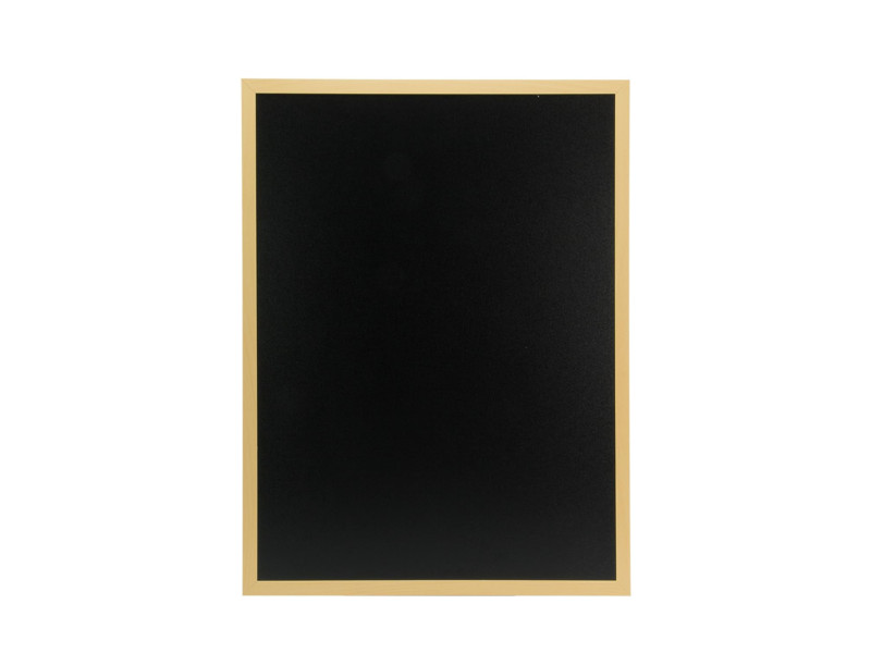 Securit Ardoise murale WOODY, avec cadre en bois, teck