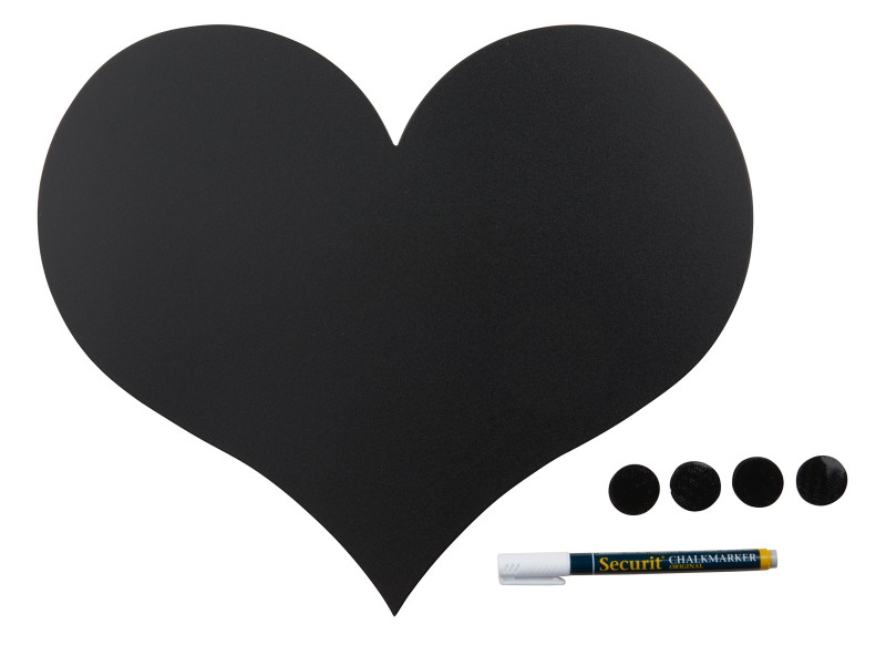 Securit Ardoise murale SILHOUETTE 'Coeur'