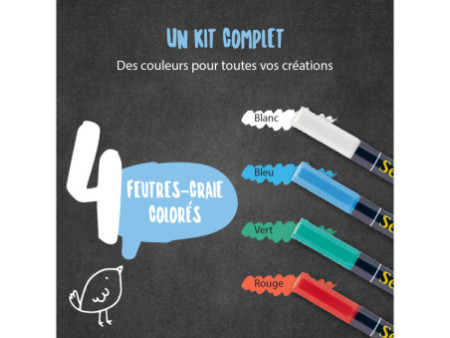 Securit Feutre-craie ORIGINAL SMALL, kit de 4