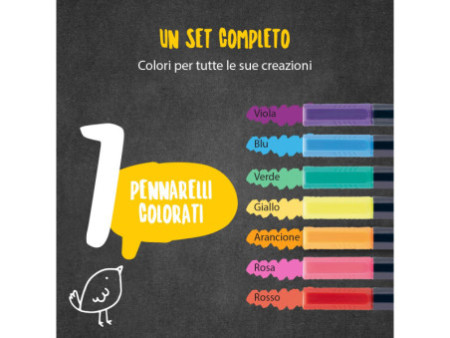 Securit Feutre-craie ORIGINAL SMALL, set de 7