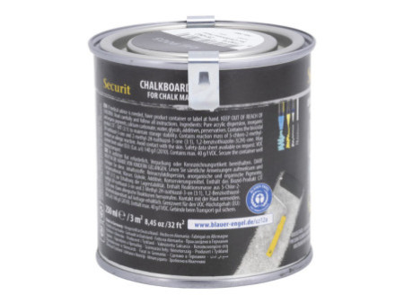 Securit Peinture pour tableau ardoise PAINT, 250 ml, noir