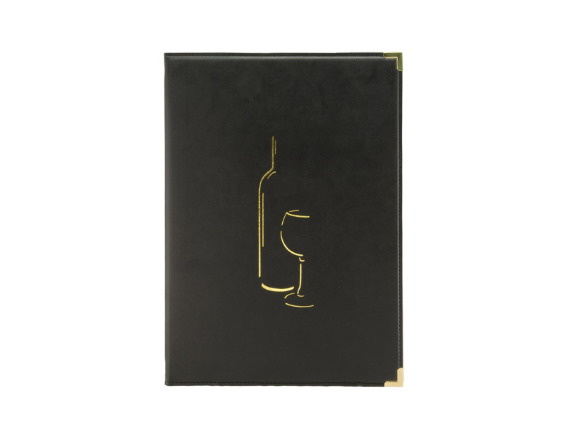 Securit Carte des vins CLASSIC, A4, noir