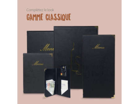 Securit Carte des vins CLASSIC, A4, noir