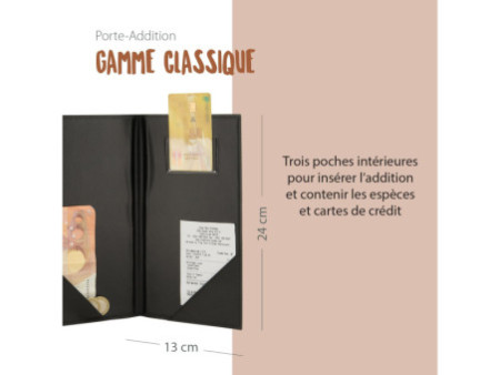 Securit Pochette pour additions CLASSIC, noir