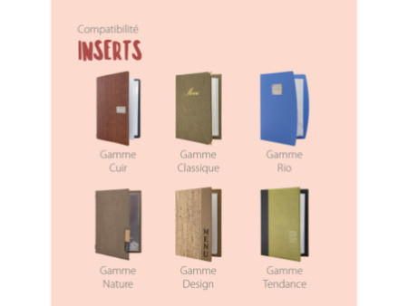 Securit Insert pour protège-menus, A5