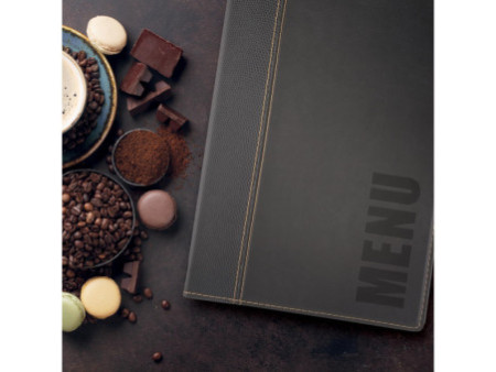 Securit Protège-menus TRENDY, A4, boîte de 20, noir