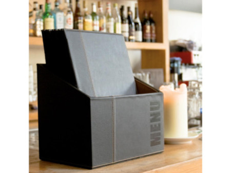 Securit Protège-menus TRENDY, A4, noir