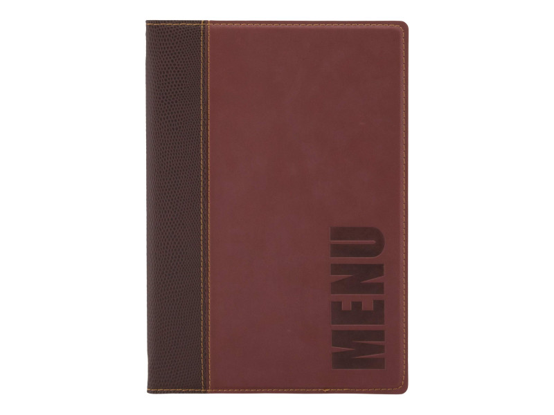 Securit Protège-menus TRENDY, A5, bordeaux