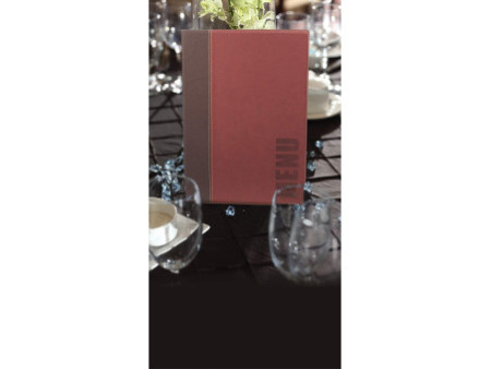 Securit Protège-menus TRENDY, A5, bordeaux