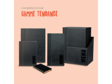 Securit Carte des vins TRENDY, A4, noir