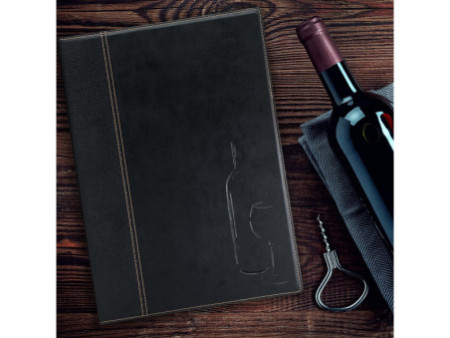 Securit Carte des vins TRENDY, A4, noir