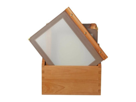 Securit Protège-menus WOOD, A4, dans une boîte de 20, marron