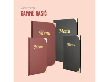 Securit Protège-menus BASIC, A4, noir