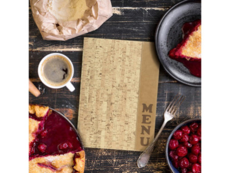 Securit Protège-menus DESIGN CORK, A4, beige
