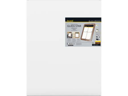 Securit Vitrine d'affichage GLASS STAR, 4 feuilles A4, noyer