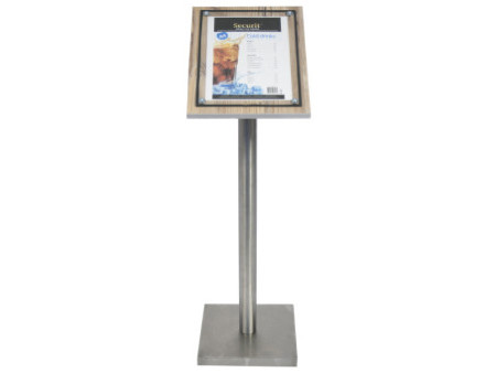 Securit Vitrine d'affichage GLASS STAR, 1x feuille A4, chêne