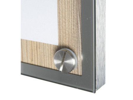 Securit Vitrine d'affichage GLASS STAR, 1x feuille A4, chêne