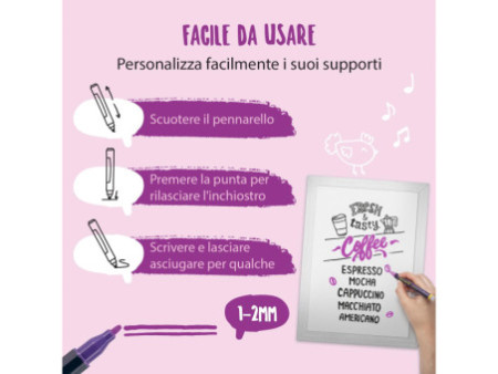 Securit Feutre-craie ORIGINAL SMALL, violet