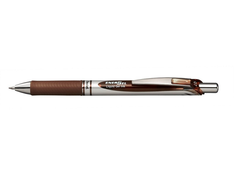 Pentel Stylo roller encre gel Energel BL77, marron