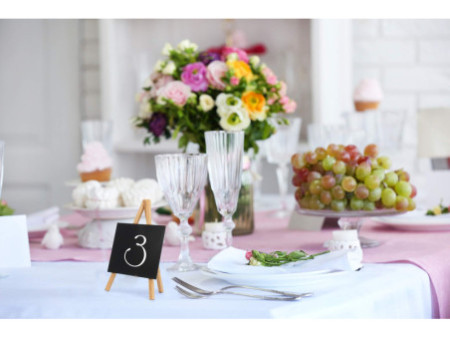 Securit Ardoise de table MINI avec trépied, hêtre