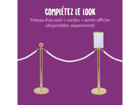 Securit Kit de poteau d'accueil CLASSIC, or