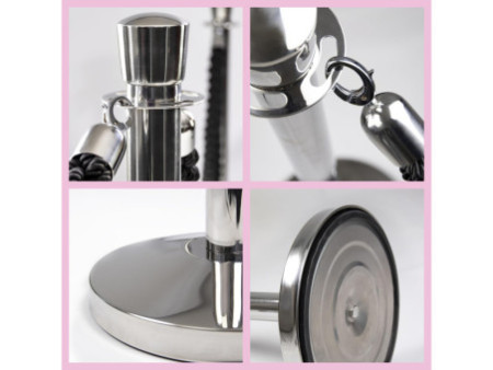 Securit Set de 2 poteaux d'accueil CLASSIC, chrome