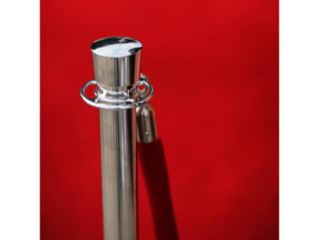 Securit Set de 2 poteaux d'accueil CLASSIC, chrome
