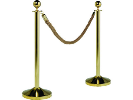 Securit Corde pour poteau d'accueil CLASSIC, bronze / or