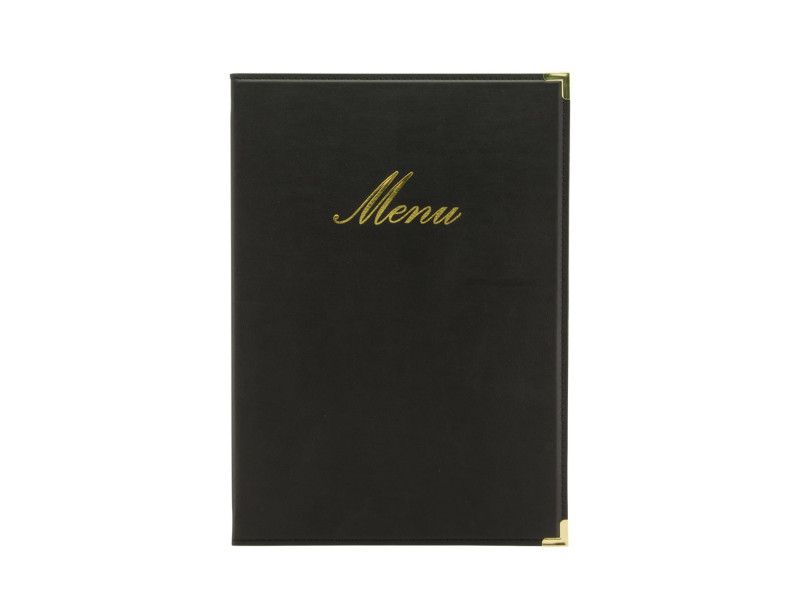 Securit Protège-menus CLASSIC, A4, noir