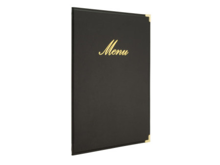 Securit Protège-menus CLASSIC, A4, noir