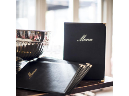 Securit Protège-menus CLASSIC, A4, noir