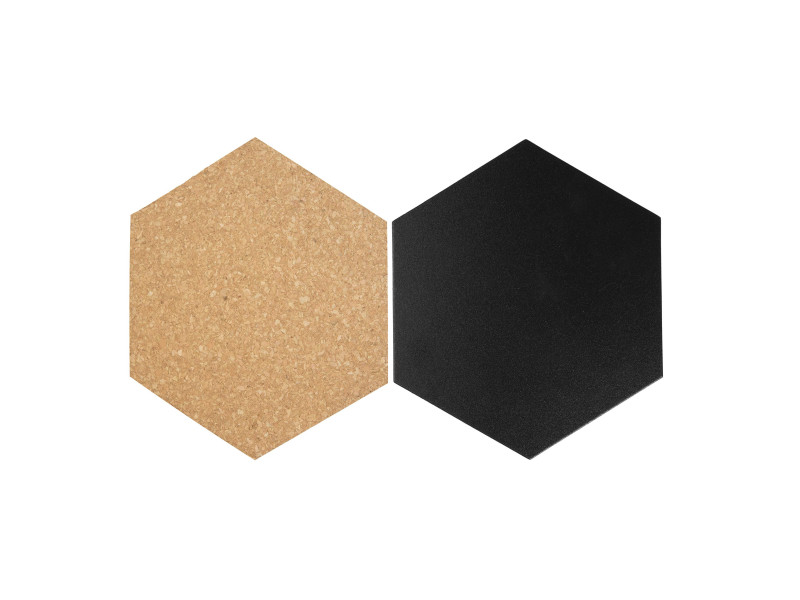 Securit Ardoise & tableau en liège SILHOUETTE 'Hexagon'