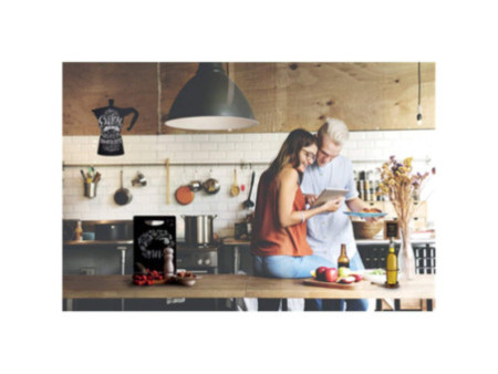 Securit Ardoise murale SILHOUETTE 'Cafetière', mélamine