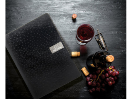 Securit Protège-menus EGO, A4, en cuir, noir