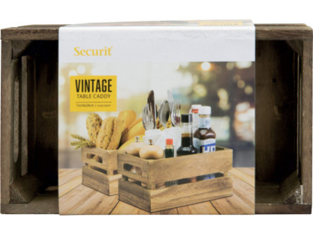 Securit Caisse en bois Tablecaddy, (L)116 x(P)240 x(H)142 mm