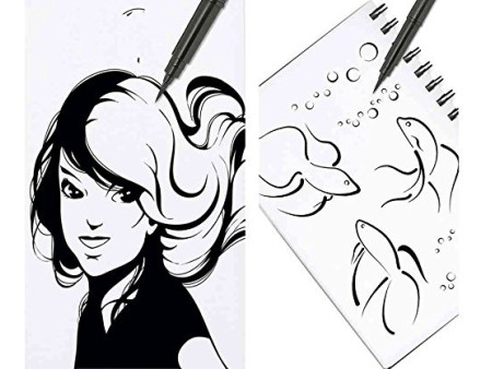 PentelArts Stylo pinceau Brush Pen, corps orange