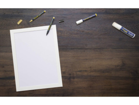 Securit Ardoise murale WOODY, blanc, 300 x 400 mm