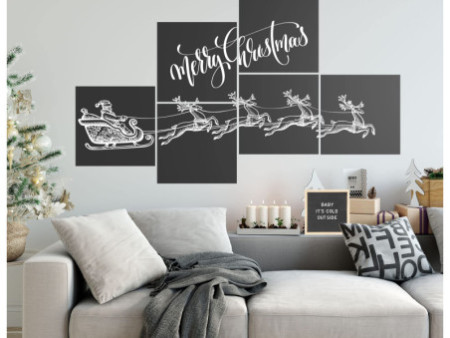 Securit Ardoise murale Silhouette CHALKBOARD XXL, set de 6