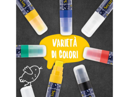 Securit Feutre-craie WATERPROOF LARGE, blanc