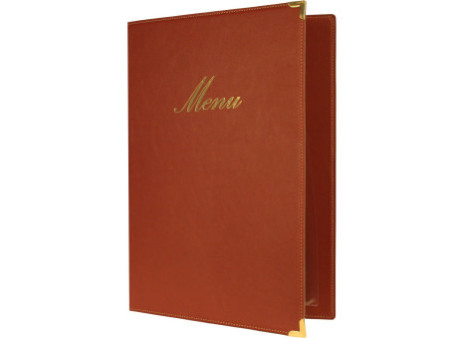 Securit Protège-menus CLASSIC, A4, bordeaux