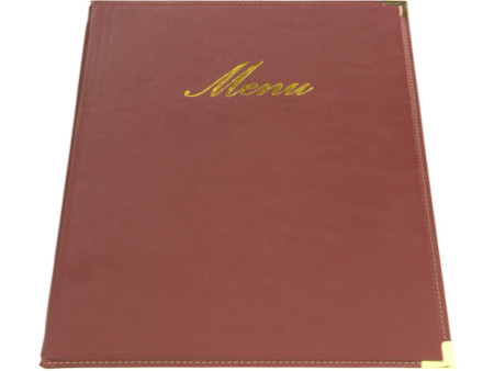 Securit Protège-menus CLASSIC, A4, bordeaux