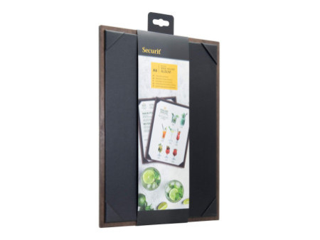 Securit Porte-menu WALNUT Album, A4