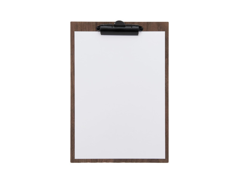 Securit Porte-menu à pince WALNUT, A4, en noyer
