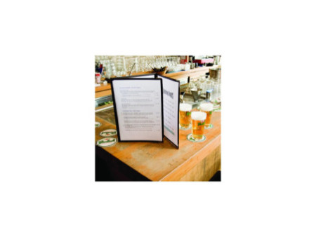 Securit Porte-menu CRYSTAL, A4, pour 6 feuilles