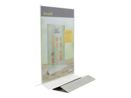 Securit Porte-visuel POSTER FRAMES, A4, socle métal