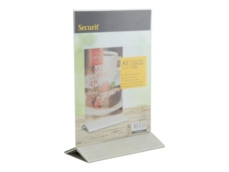 Securit Porte-visuel POSTER FRAMES, A5, socle métal