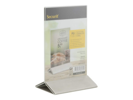 Securit Porte-visuel POSTER FRAMES, A6, socle métal