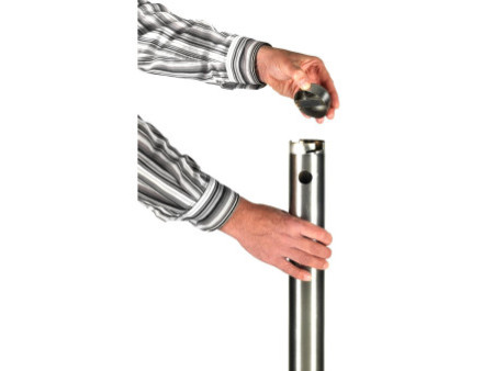 Securit Système cendrier au sol SMOKER POLE - poteau, argent