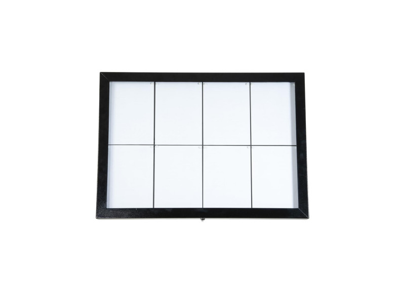 Securit Vitrine d'affichage LED Black Star XXL, 8 pages A4
