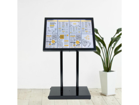 Securit Poteau, pour vitrine d'affichage Black Star XXL,noir